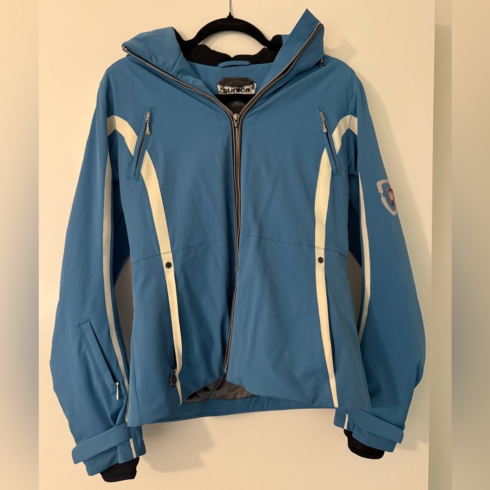 Sunice Blue and White Ski Jacket Sz 4